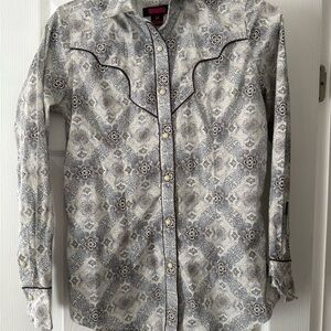 Rock and roll denim pearl snap